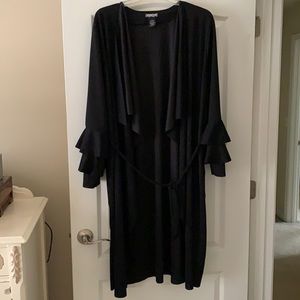 Black lightweight outerwear piece